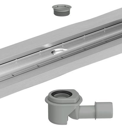 Passend zur Einbausituation lässt sich die ACO ShowerDrain Public mit vier unterschiedlichen Ablaufkörpern kombinieren. Die Ablaufkörper der ACO ShowerDrain Public lassen sich je nach Verlauf der Entwässerungsleitung flexibel ausrichten.