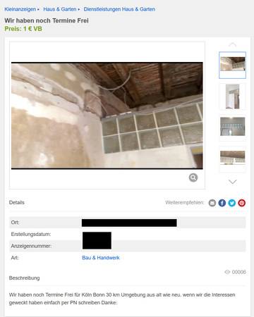 Ist ja schön und gut, aber Termine wofür genau?