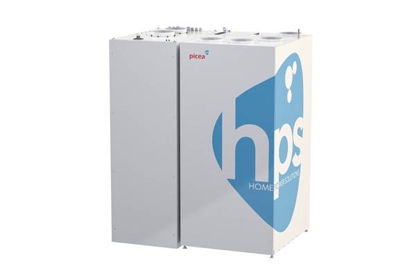 Zwei Ansichten des Picea-Systems: mit geschlossenen Schränken...