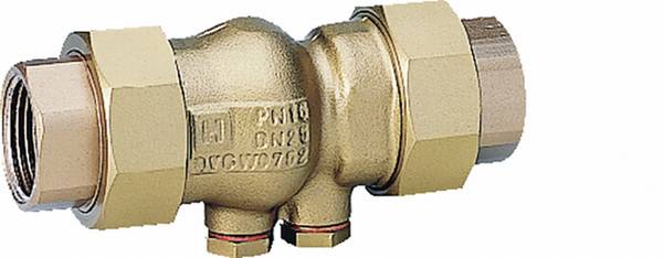 Bild 4: Beim Rückflussverhinderer muss während der Instandhaltungsmaßnahmen die Leitung ablaufseitig unter Druck stehen. Bild 4: Beim Rückflussverhinderer muss während der Instandhaltungsmaßnahmen die Leitung ablaufseitig unter Druck stehen.