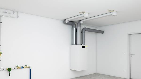 Für Ortbetondecken hat FRÄNKISCHE ein einzigartiges Befestigungssystem entwickelt: Dort lässt sich der neue profi-air Flachverteiler 6-fach mit dem Betonschalungsdeckel DN160 schnell, einfach und sicher anbringen.