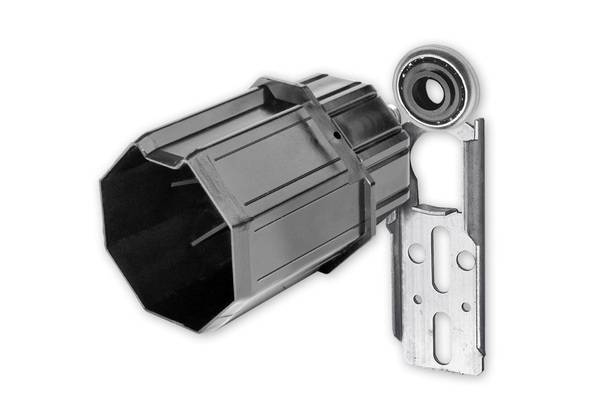 Um das Hochschieben wirkungsvoll zu verhindern, müssen die Nasen der Lagerplatte bei der Montage zugebogen werden, um das Ausheben des Lagers zu verhindern. 