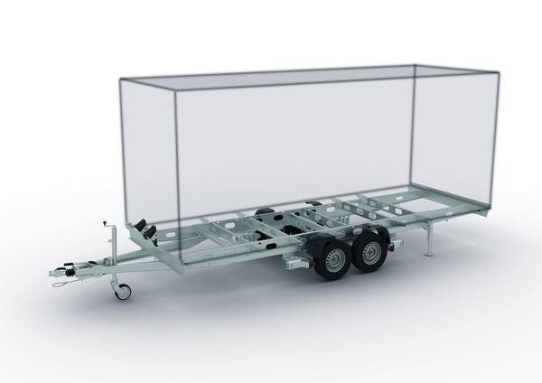 Dank individueller Anpassung kann nahezu jeder Anhänger mit einem zulässigen Gesamtgewicht von bis zu 2,5 Tonnen mit dem robusten und langlebigen Premium-Rangiersystem AL-KO MAMMUT CTRAIL ausgerüstet werden. 