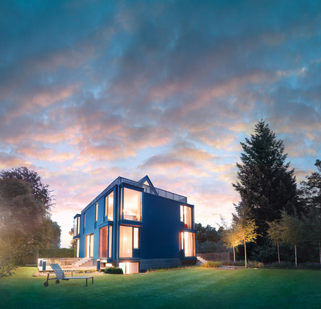 Eine fachgerecht angebrachte Fassadendämmung verschönert das Eigenheim.