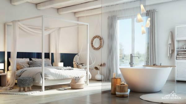 ... Hell oder dunkel lackiertes Glas für die Wandverkleidung? Die Wirkung ist nicht dieselbe.