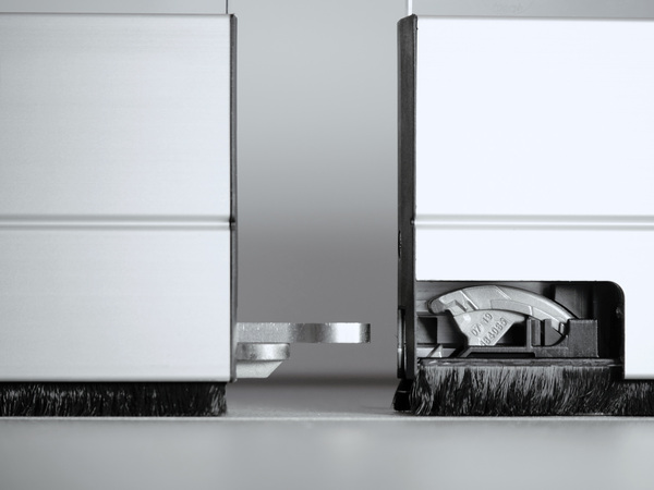 MSW-Anlage mit der neuen Komfortverriegelung - entriegelt.