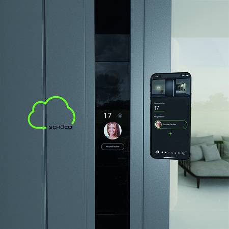 Das DCS SmartTouch System besteht aus dem DCS SmartTouch Modul, der eigenen Schüco App und der Schüco Cloud.