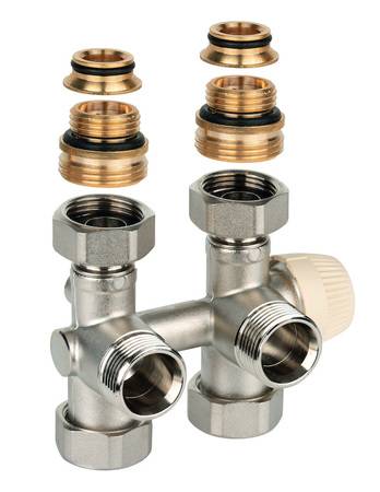 Das thermostatische Heizkörperventil Honeywell Home Therafix Universal eignet sich für die Installation von allen Heizkörpern mit einem Achsabstand von 50 mm in Ein- und Zweirohrsystemen. 