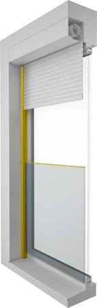 Da die Glasscheibe beim Einsetzen mit Kedern in die Führungsschiene von Alukon geklemmt wird, benötigt sie keine weiteren Befestigungspunkte an der Fassade und fügt sich somit besonders unauffällig in das Gesamtbild ein.