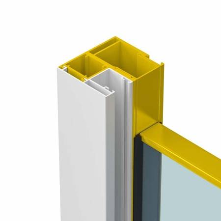 Die 16 mm starke und windwiderstandsfähige VSG-Glasscheibe wird hinter dem Rollladenbehang in eine Nut der Führungsschiene eingesetzt und befestigt. Sie ist bei geschlossenem Rollladen von außen nicht sichtbar.