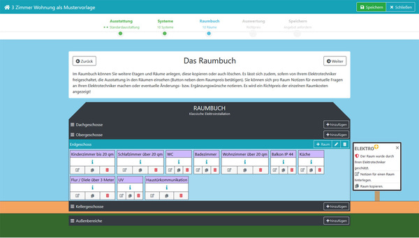 Elektro+: Konfigurator berechnet Kosten für Elektroinstallation