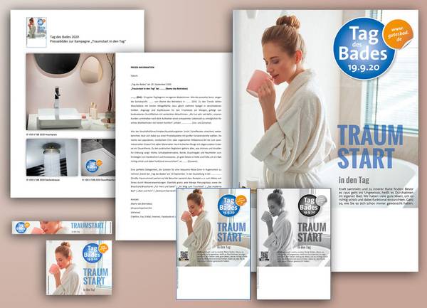 Mit der Kampagne „Traumstart in den Tag“ will die Vereinigung Deutsche Sanitärwirtschaft (VDS) das heimische Profi-Bad als Tankstelle für positive Energie, Fitness und Fröhlichkeit positionieren. 