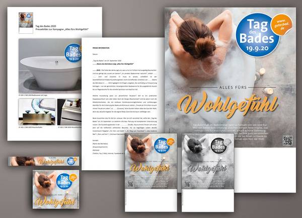 Der zweite Kampagnenvorschlag zum „Tag des Bades“ 2020 thematisiert unter dem Motto „Alles fürs Wohlgefühl“ die (abendliche) Rückkehr nach Hause und steht für den Wunsch nach Tiefenentspannung und Gesundheit. 