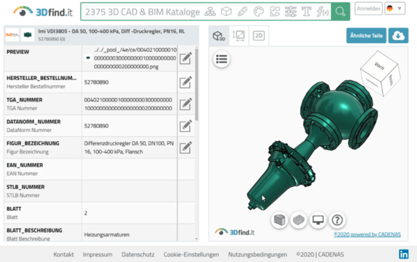 Sowohl geometrische als auch alphanumerische BIM-Objektdaten können in verschiedenen Formaten heruntergeladen werden.
