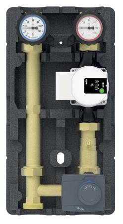 Heizungspumpengruppe PrimoTherm 180-2 DN 25 KVS Vario bietet neben einem werkzeuglos zu montierenden Stellmotor ein 3-Wege-Mischventil mit jederzeit verstellbarem Kvs-Wert.