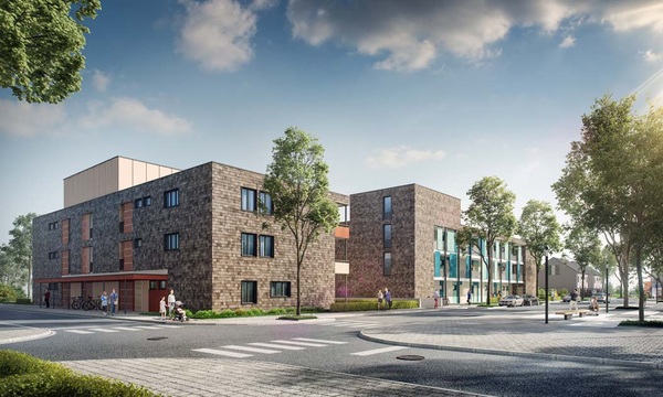 Zweimal 15 Wohnungen beherbergen die beiden Mehrfamilienhäuser "Bruder und Schwester". Obstwiesen und großzügige Außenflächen bieten einen hohen Freizeitwert. Zweimal 15 Wohnungen beherbergen die beiden Mehrfamilienhäuser "Bruder und Schwester". Obstwiesen und großzügige Außenflächen bieten einen hohen Freizeitwert.