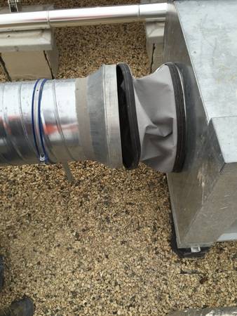 ...durch eine nicht sorgfältig und fachgerecht ausgeführte Verbindung verschiedener Luftleitungskomponenten.