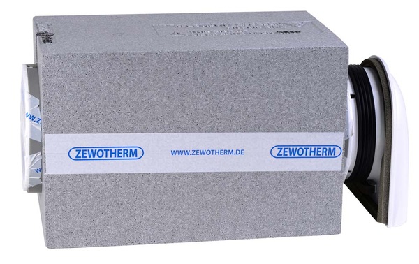 Der ZEWO-Einbau-Montagestein besteht aus extrem dämmendem Material und ist passend für dezentrale Lüftungsgeräte, z. B. den Zewo SmartFan.