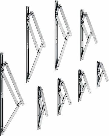 Roto-Friktionsscheren für Top-Hung-Fenster mit einem Flügelgewicht bis zu 180 kg sind in acht Größen von 8” bis 26” für Elemente mit einer Flügelhöhe von 250 bis 2.500 mm lieferbar. Roto-Friktionsscheren für Top-Hung-Fenster mit einem Flügelgewicht bis zu 180 kg sind in acht Größen von 8” bis 26” für Elemente mit einer Flügelhöhe von 250 bis 2.500 mm lieferbar.