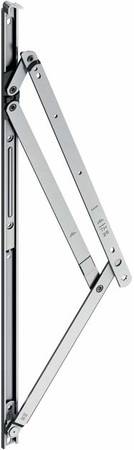 Die Friktionsschere HX Top Hung 26” mit verstärktem Edelstahllager sorgt für dauerhaft hohe Funktionssicherheit und Langlebigkeit von großen, nach außen öffnenden Fenstern.