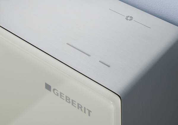 Beim Sanitärmodul Geberit Monolith Plus werden die große und kleine Spülmenge sowie die Geruchsabsaugung über die Soft-Touch-Tasten ausgelöst.