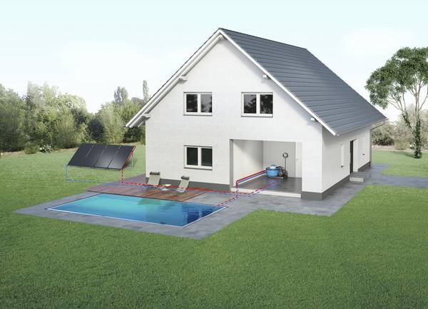 Die Roth Schwimmbadabsorber HelioPool eignen sich zur Freiaufstellung.