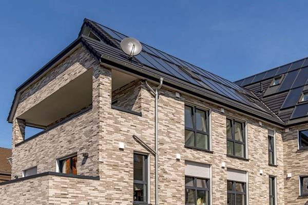 Fassade in Klinker-Riemchen-Optik Fassade in Klinker-Riemchen-Optik