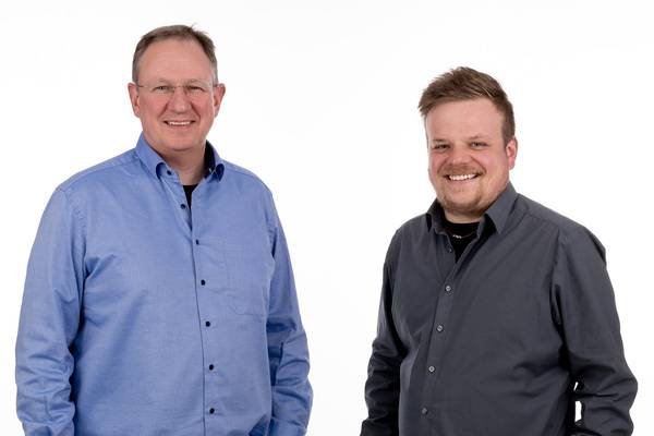 Die beiden Köpfe bei Rinovasol. Links Toralf Nitsch, verantwortlich für die Strategie und Planung der Unternehmensgruppe, rechts Josef Gmeiner, der aus einer Idee ein Unternehmen schuf.