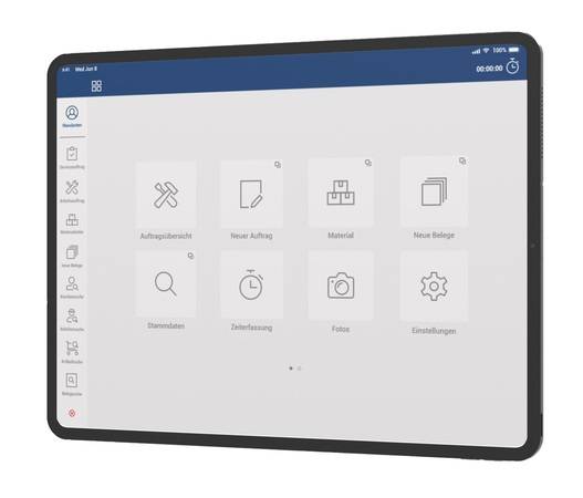 Alle verfügbaren Apps sind mit der neuen Version 25 vollständig kompatibel. So wie die App zur mobilen Auftragsabwicklung „Monteur+“