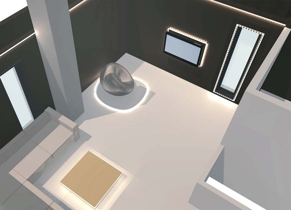 Mit DDS-CAD 17 lassen sich LED-Streifen in verschiedensten Formgebungen verlegen. Mit DDS-CAD 17 lassen sich LED-Streifen in verschiedensten Formgebungen verlegen.