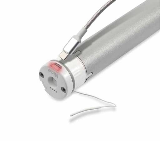 Nice Era Inn Edge S Li-ion: Die übersichtliche zweifarbige LED-Beleuchtung am Motorkopf zeigt Batteriestatus und Ladezustand an und unterstützt bei der Fehlerdiagnose.