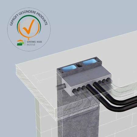 Das gesundheitsgeprüfte Lüftungsnetzwerk Via Vento S von Erlus überzeugt u. a. dank seiner hygienisch glatten Innenbeschichtung und der einfachen, zeitsparenden Montage während des Rohbaus. Das gesundheitsgeprüfte Lüftungsnetzwerk Via Vento S von Erlus überzeugt u. a. dank seiner hygienisch glatten Innenbeschichtung und der einfachen, zeitsparenden Montage während des Rohbaus.
