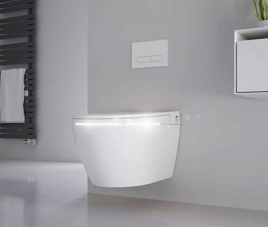 Das UV-C-Licht des Dusch-WC PuraMotion Ultra.