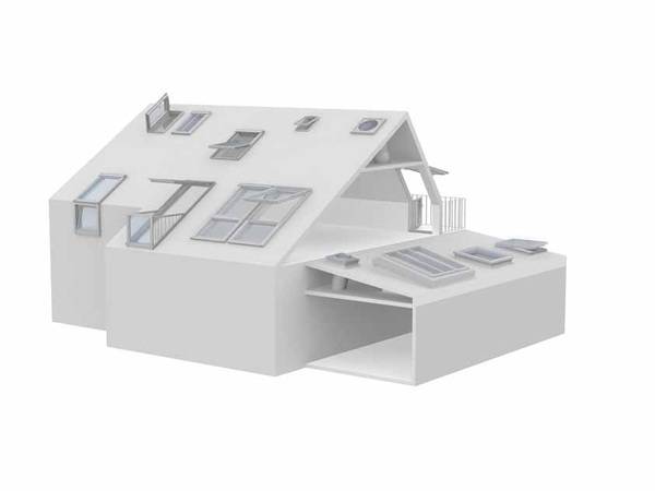 Die Fenster-Lösungen für die Tagesichtplanung im Dachgeschoss sind vielfältig. 