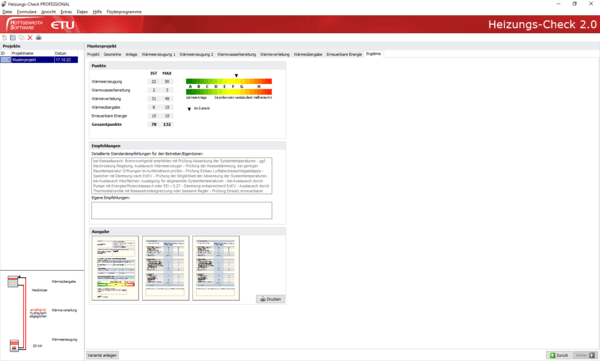 Der Heizungs-Check 2.0 bilanziert den Energieverbrauch, beurteilt die Nutzung erneuerbarer Energien und gibt Sanierungsempfehlungen.