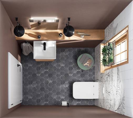 Badezimmer-Design "Downtown Wild"
