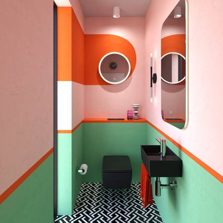Badezimmer-Design "Metro Stripes"