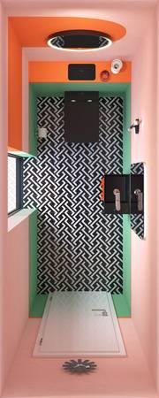 Badezimmer-Design "Metro Stripes"