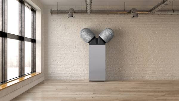 Paros Wärmepumpe im Loft. 