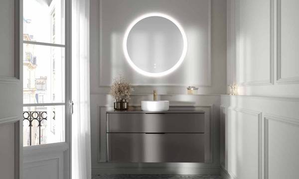 Waschplätze als Konsolenlösung kommen dem Bedürfnis nach einem wohnlichen Baddesign entgegen und bieten gleichzeitig viel praktischen Stauraum.