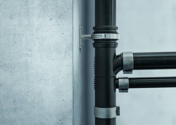 Das schallgedämmte Entwässerungssystem Geberit Silent-db20 verfügt über eine Vielzahl an Sonderformstücken für Entwässerungsanlagen von Gebäuden nach DIN EN 12056 in Verbindung mit DIN 1986-100.