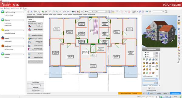 Die Grundlage aller Berechnungen und Nachweise bildet das Gebäude-Datenmodell, das mit dem integrierten CAD-Modul HottCAD komfortabel erstellt werden kann. Die Grundlage aller Berechnungen und Nachweise bildet das Gebäude-Datenmodell, das mit dem integrierten CAD-Modul HottCAD komfortabel erstellt werden kann.