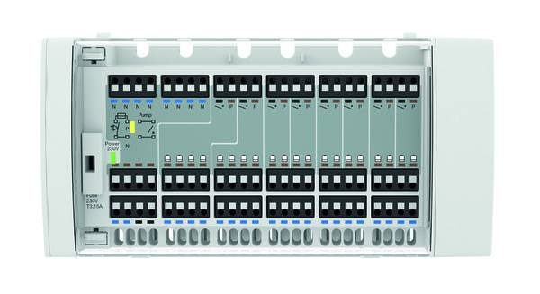 Mit Cositherm Basic lassen sich Stellantriebe des ProCalida-Verteilers – und damit die Solltemperatur von Raumthermostaten – einfach anschließen und steuern