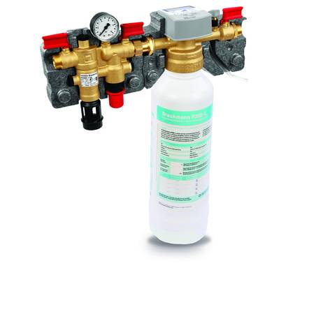 Die Resideo Nachfüllkombinationen NK300SE-SO und NK300SE-VE sind mit integrierten Enthärtungs-/Entsalzungskartuschen ausgestattet, um neben dem Trinkwasserschutz zu einer optimalen Wasserqualität für Heizungsanlagen beizutragen. 