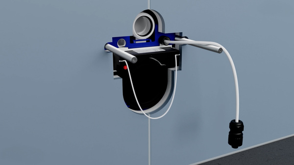 Die Geberit Power & Connect Box ist nicht nur für den Anschluss von Dusch-WCs geeignet. Über sie können auch weitere Funktionen wie elektronische Betätigungsplatten oder eine Geruchsabsaugung mit Strom versorgt werden.