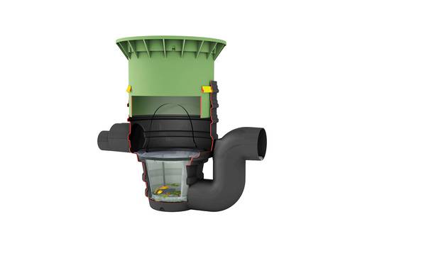 Der Graf Drainstar Filter ist in Kombination mit dem Graf Sicker-Tunnel eine kompakte Lösung zur dezentralen Entwässerung kleiner bis mittlerer Dachflächen.