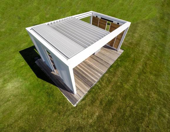 Renson: Terrassenüberdachungen mit Lamellenflachdach - Haustec Renson: Terrassenüberdachungen mit Lamellenflachdach - Haustec