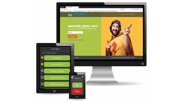 "whoosh myTrekka": Digitaler Stundenzettel für Handwerker 
