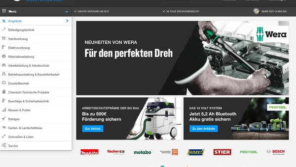 So kommen Sie mit haustec.de günstiger an Ihre Betriebsausstattung