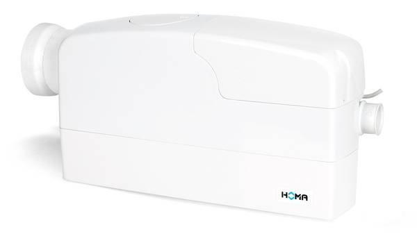 San.iQ cut V: WC-Kleinhebeanlage mit Barracuda-Schneidwerk